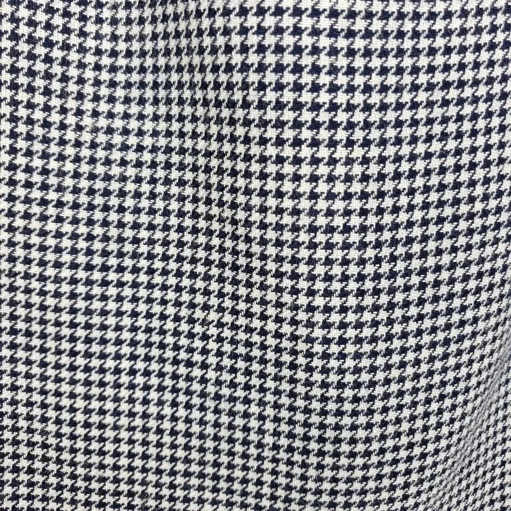 Lord & Taylor Wrap Pencil Skirt Midi Houndstooth Pleated Linen Blend